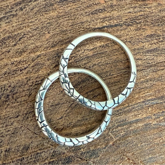 Sterling Silver Ring Guard / Enhancer / Wrap / Jacket - 2 Piece Size 9 - Picture 6 of 10